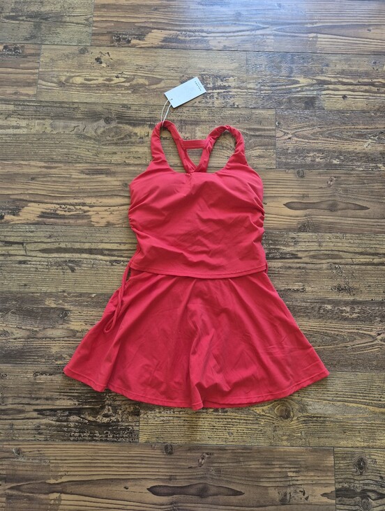 HALARA Dresses & Skirts - Halara Active Dress Romper Red Size Small